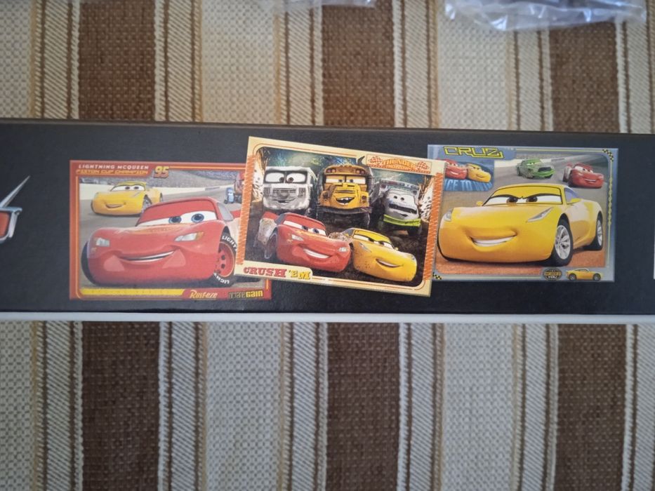 Пазли 3в1 Тачки/Cars/Німеччина/пазлы/Блискавка Маквін/Молния Маквин