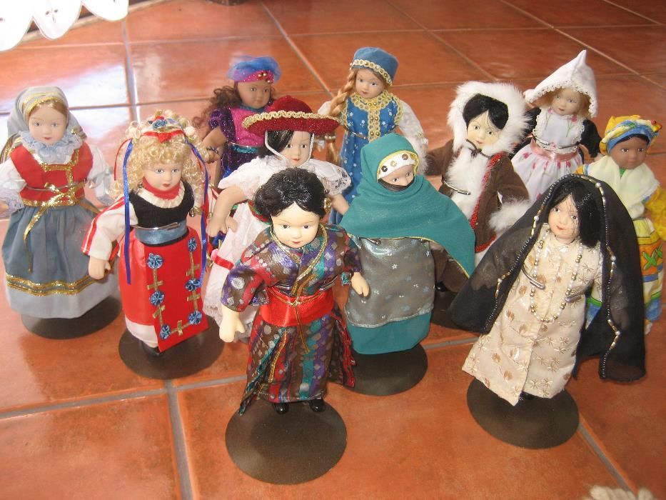 Bonecas de Porcelana de vários países