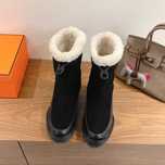 Zwarte Hermes laarzen buty