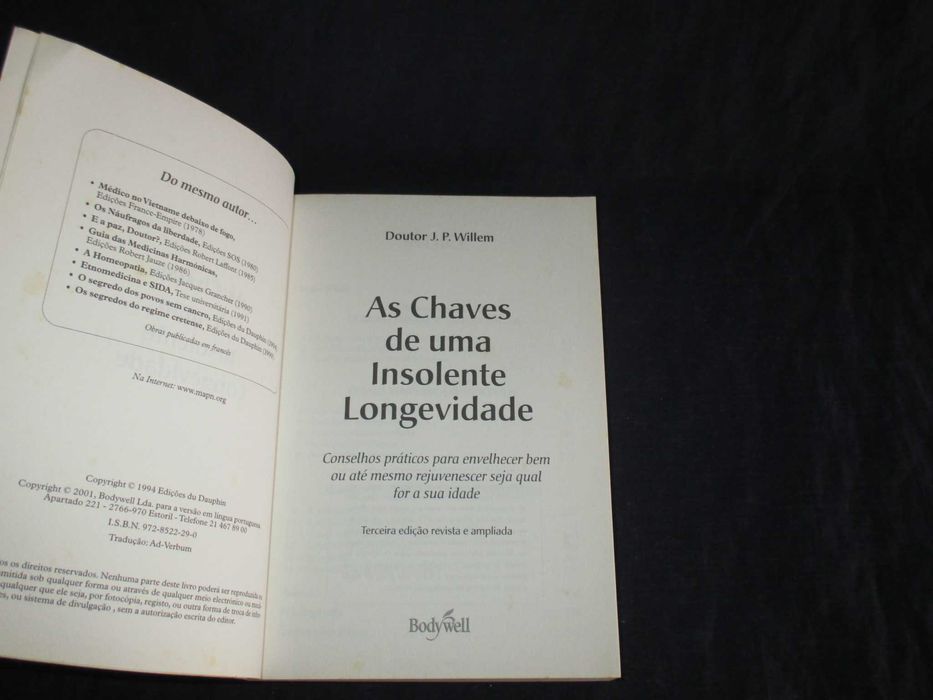 Livro As Chaves de uma Insolente Longevidade
