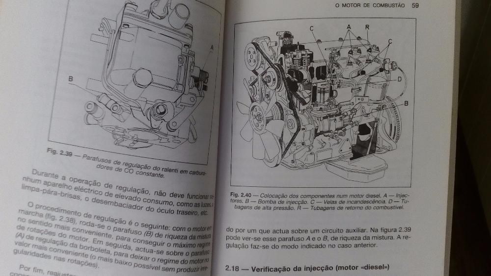 Livro "Manutenção e reparação do automóvel" em bom estado