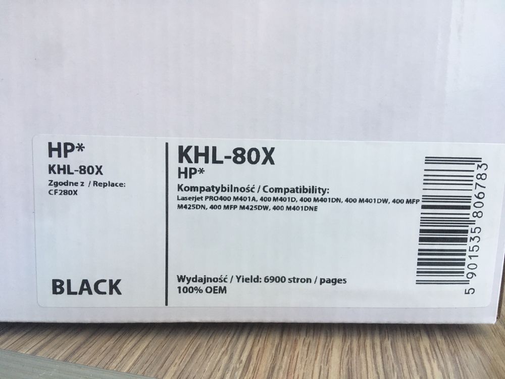 Toner HP KHL 80X