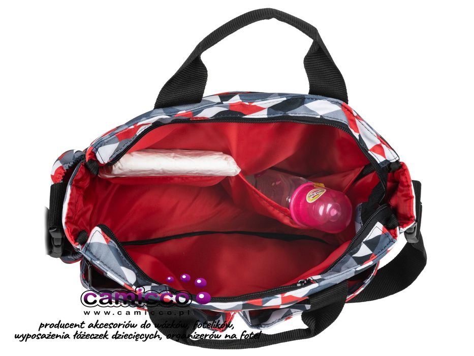 POJEMNA torba do WÓZKA NADIA torby wózków DUŻA dla mamy NOWOCZESNA