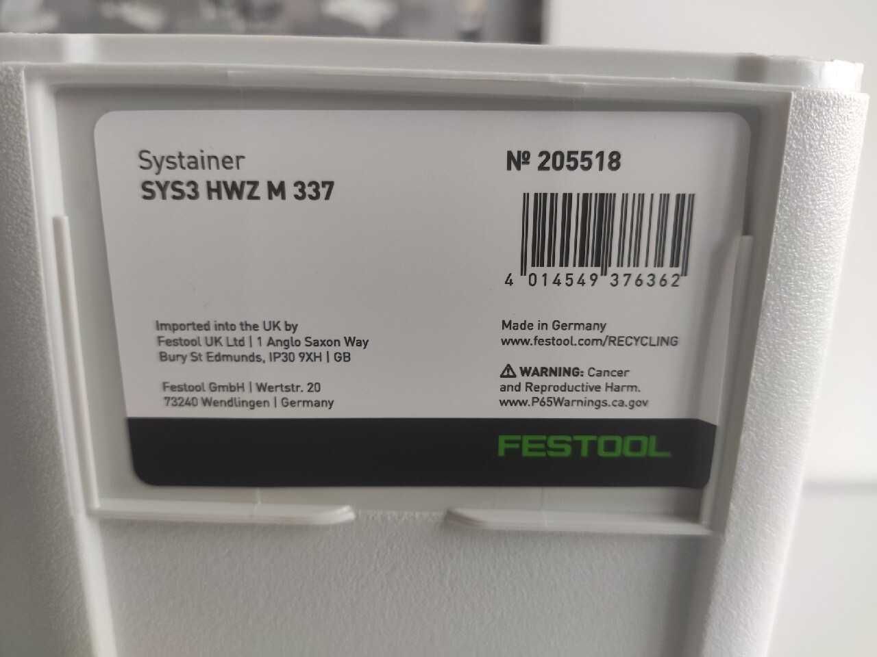 Skrzynki Festool ,model M 237 oraz M 337