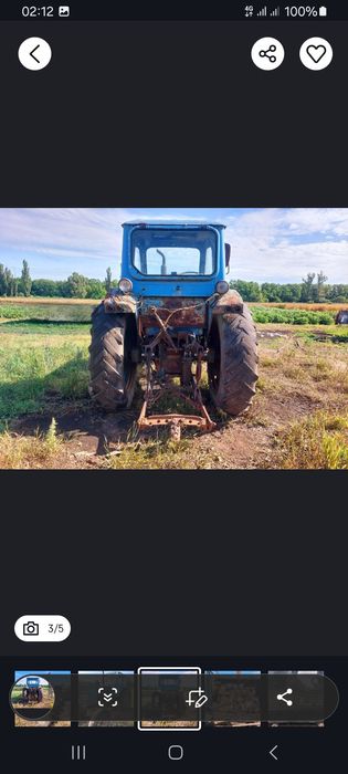 Продам трактор на ходу