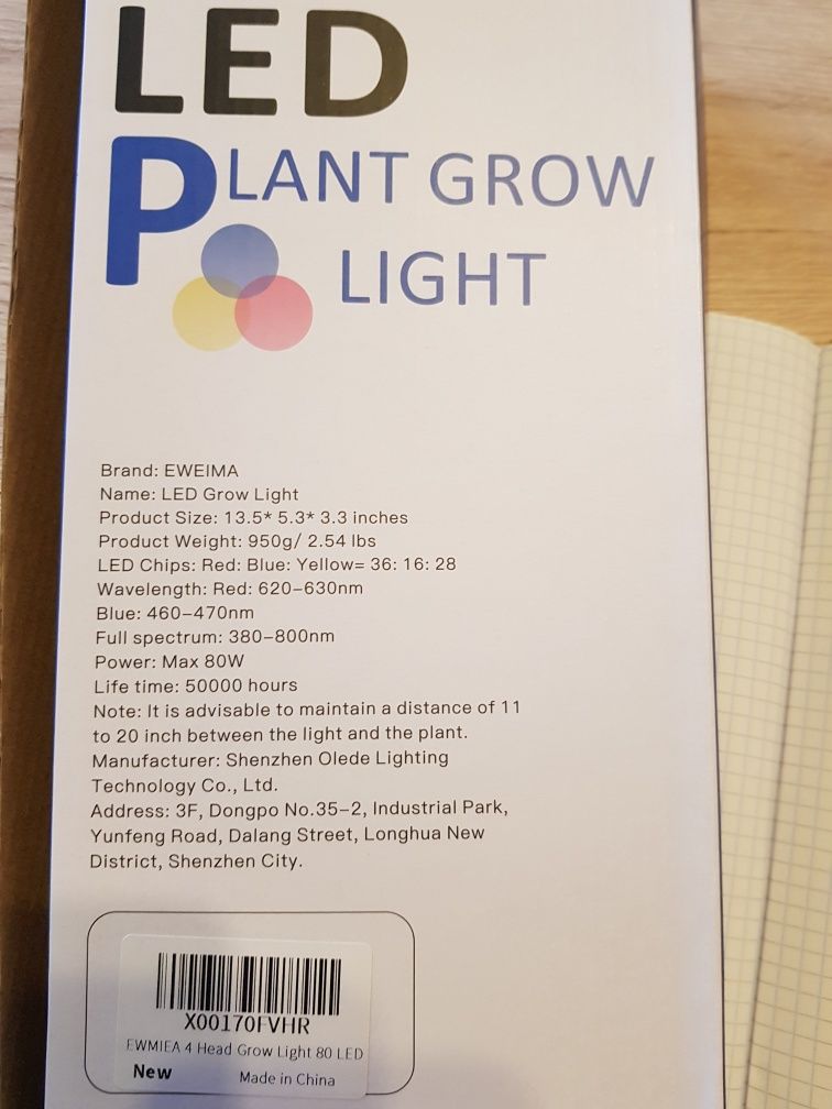Lampa stojąca GROW do upraw roślin