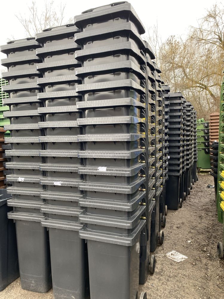 Pojemnik kosz kubeł kontener 1100 l bio odpady śmiecie eko segregacja