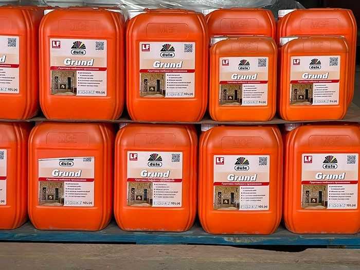 Суміші, клей, шпаклівки, стяжки, грунт, фарби, лаки. Дюфа Волмікс