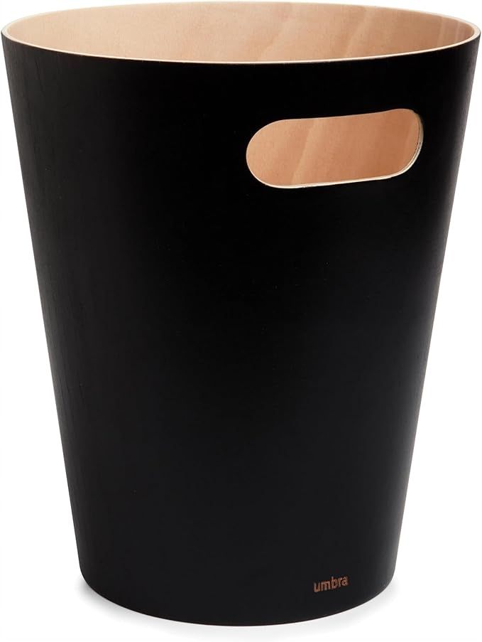 Umbra Woodrow Kosz na Śmieci, Czarny, 7,5L- OPIS