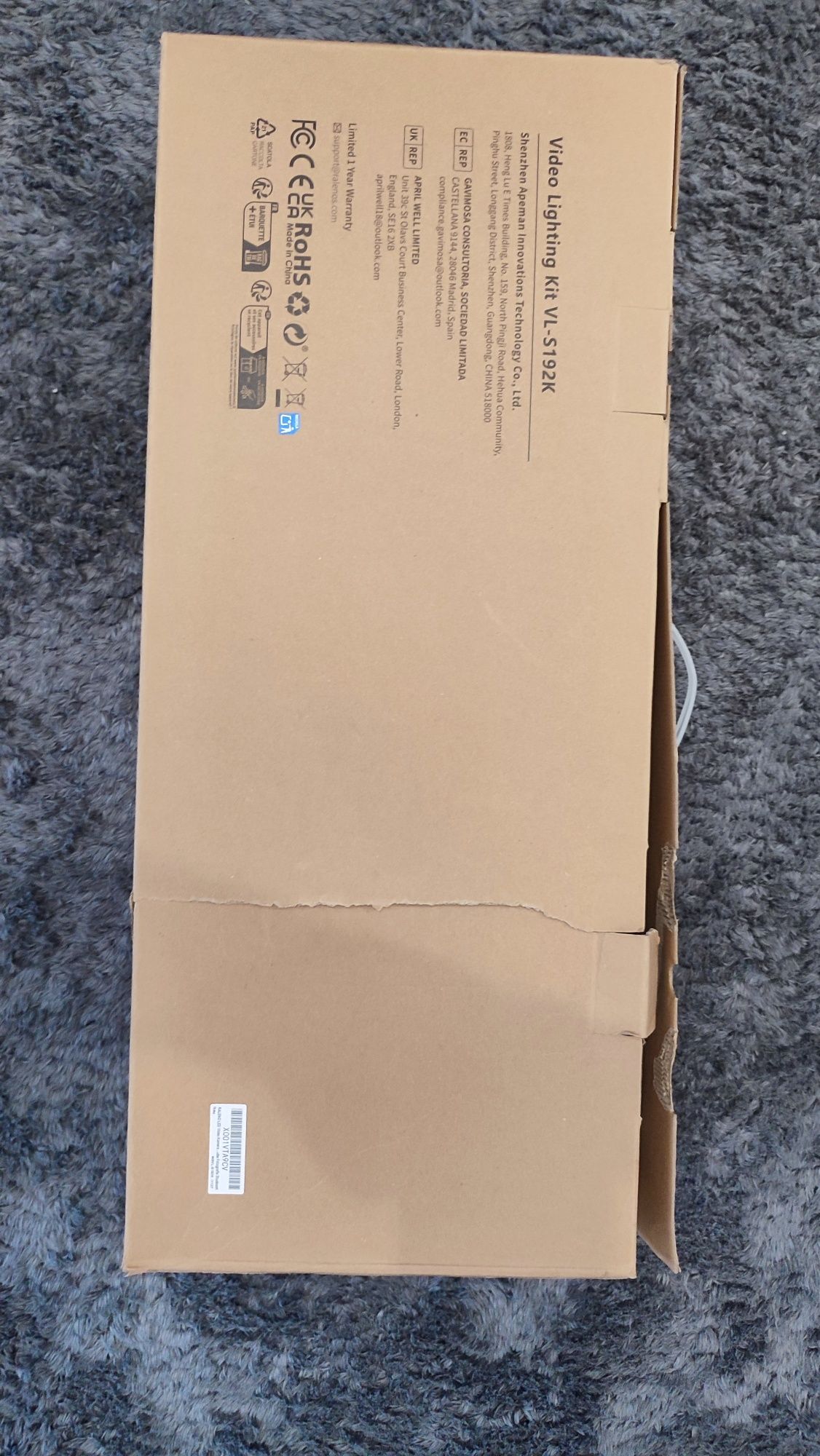 Lampa LED naswietleniowa Raleno VL S192K zestaw 2 sztuki + statywy