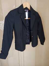 Пиджак черный 146 для девочки 8-9 лет