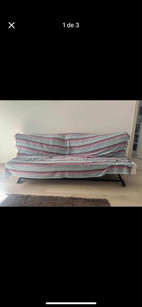 Sofá Cama c/ almofadas