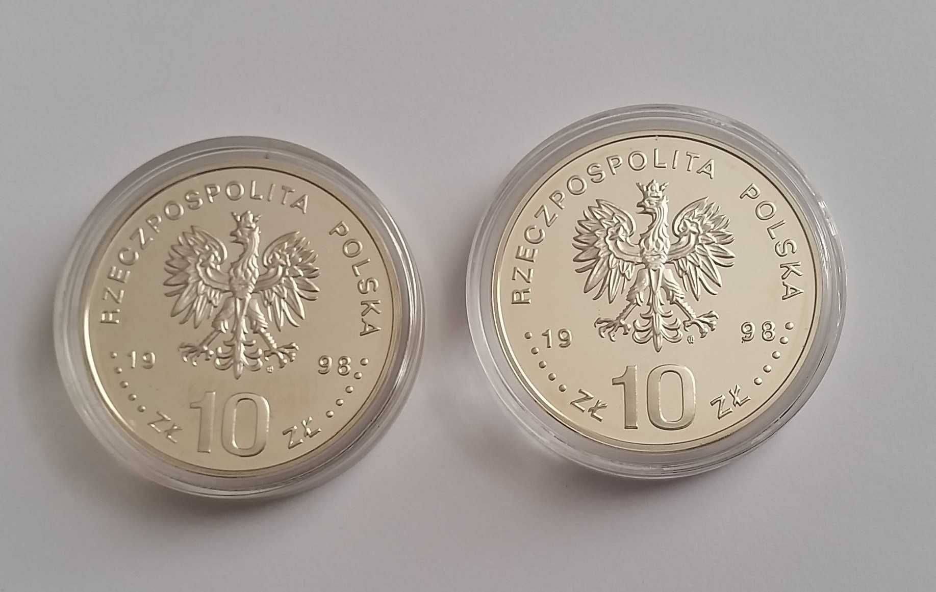 Monety kolekcjonerskie 10 zł. z 1998 roku