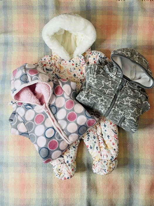 Комбінезон дитячий зимовий George з чоловічками на новон.зріст 50-56см