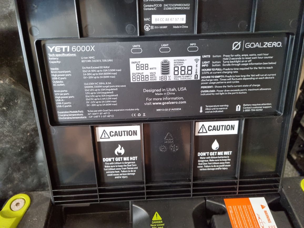 Зарядна станція GoalZero Yeti 3000X Lithium
