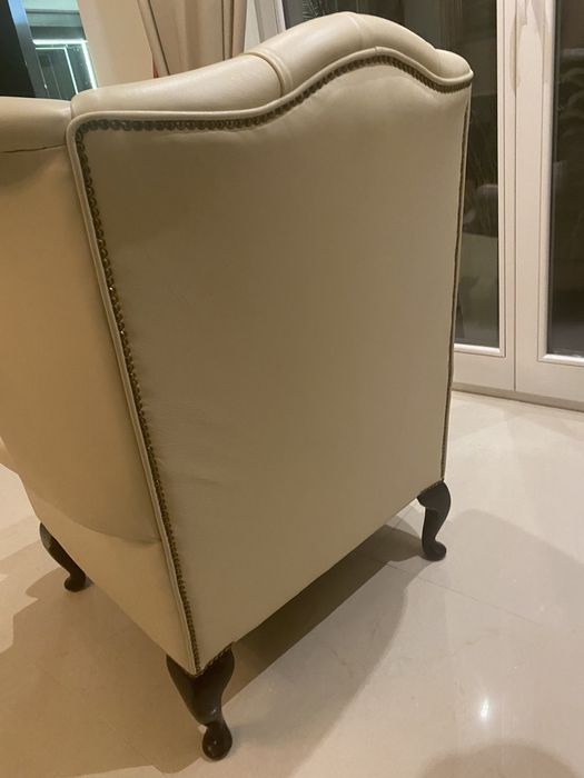 Fotel Chesterfield gabinetowy (skóra )
