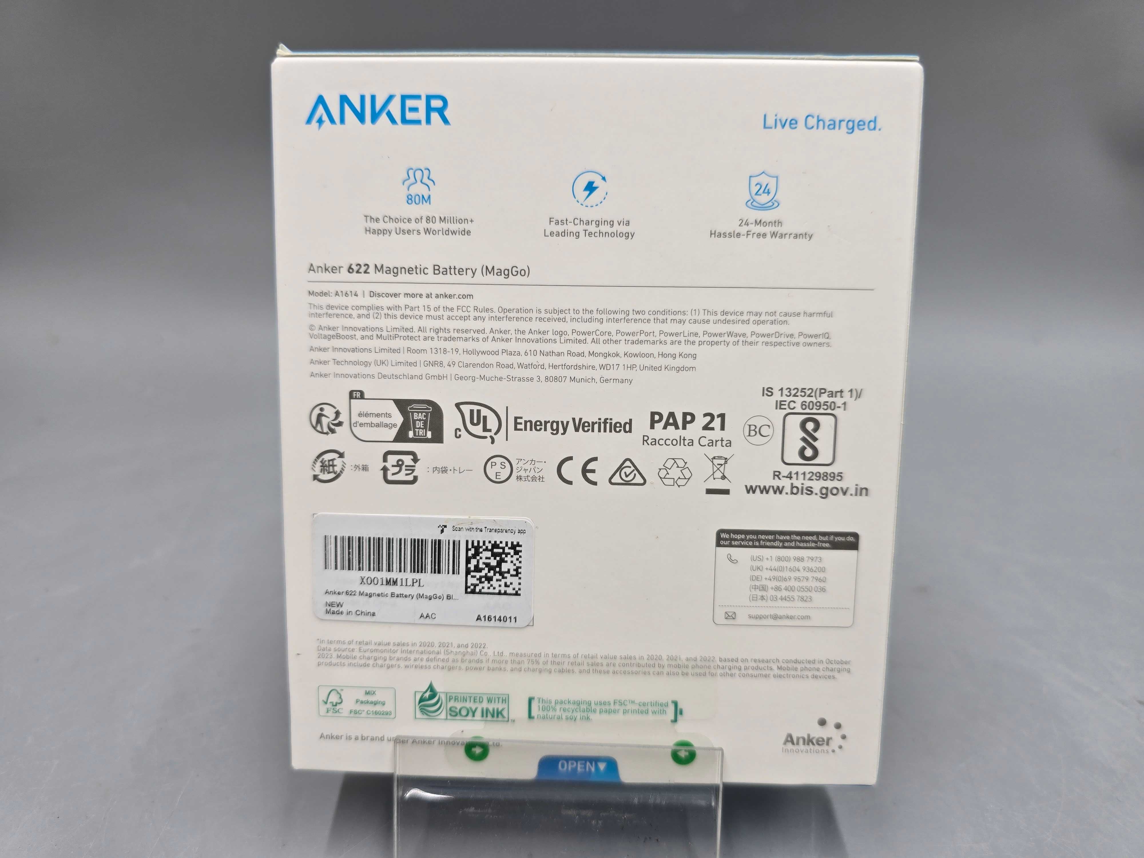 Anker 622 PowerBank Maggo Magnetyczny 5000Mah Składany Usb-C