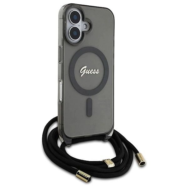 Guess GUHMP16SHCTSGNSK iPhone 16/6.1" czarny/black hardcase Crossbody