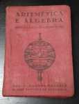 Livro escolar antigo  Aritmética e Álgebra