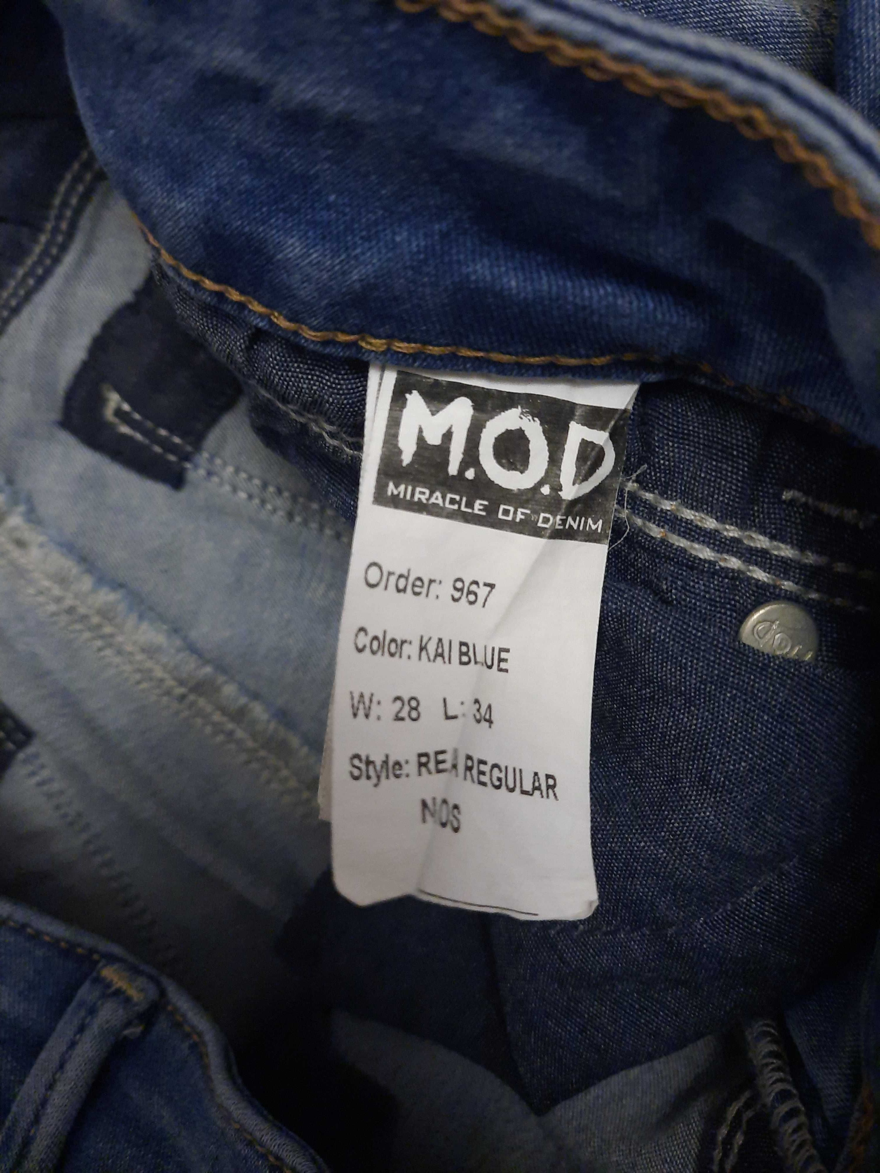 Jeansy spodnie jeansowe MOD Miracle of Denim W28L34 S