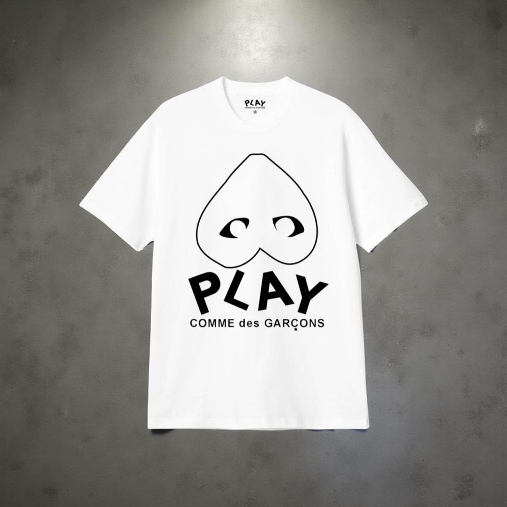 Футболка Comme des Garcons Play Logo унисекс плей с сердцем Новинка