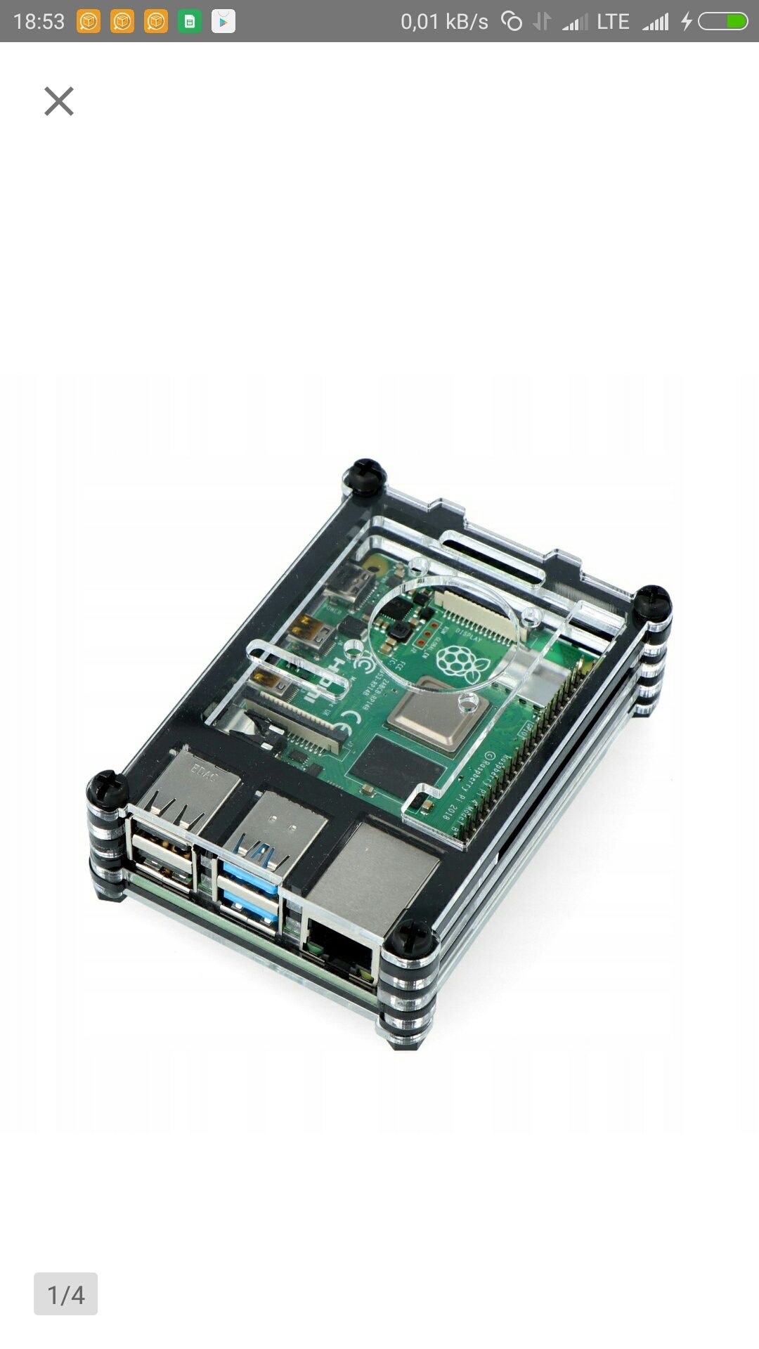 Raspberry Pi 4 B WiFi Bluetooth 2GB RAM 1,5GHz