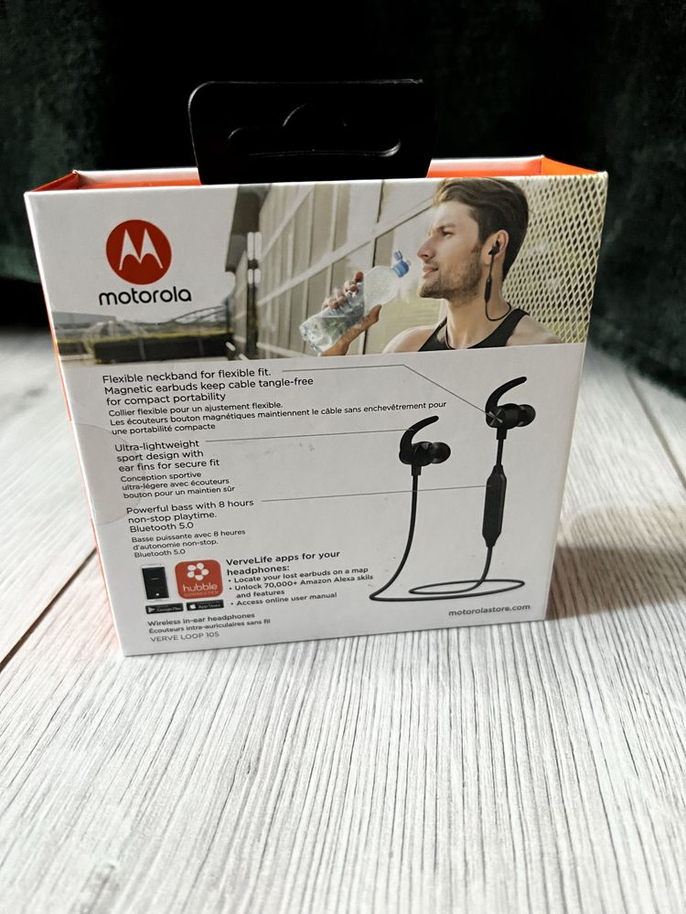 Słuchawki bezprzewodowe douszne Motorola Verve Loop 105 nowe