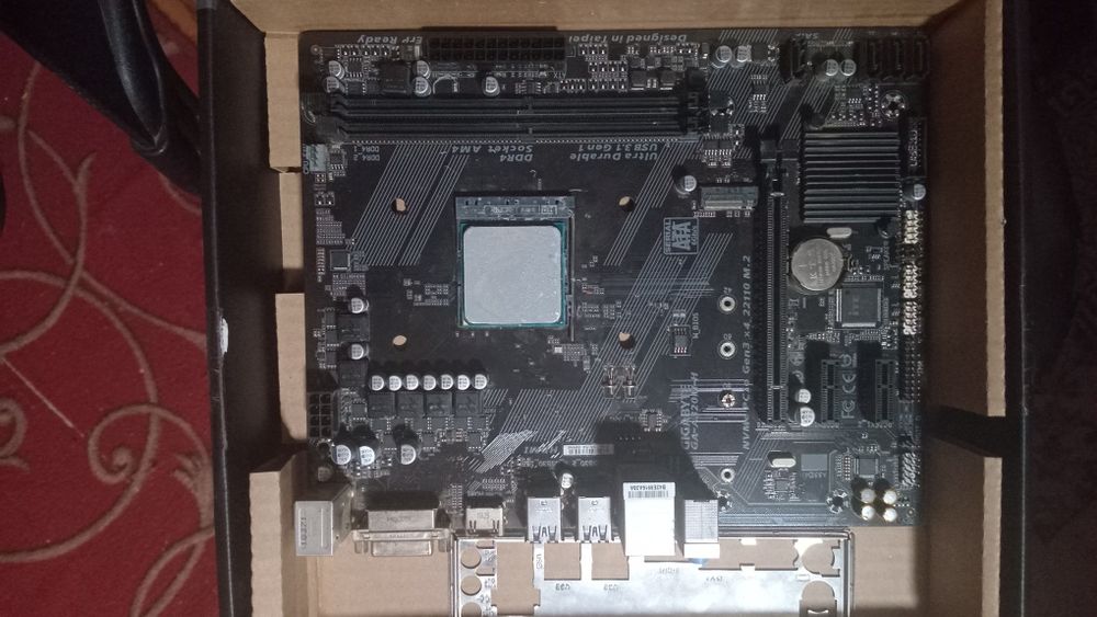 Комплект Материнська Плата A320M-H з  Процессором Ryzen 5 1600