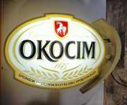 Stara reklama baner neon piwo OKOCIM