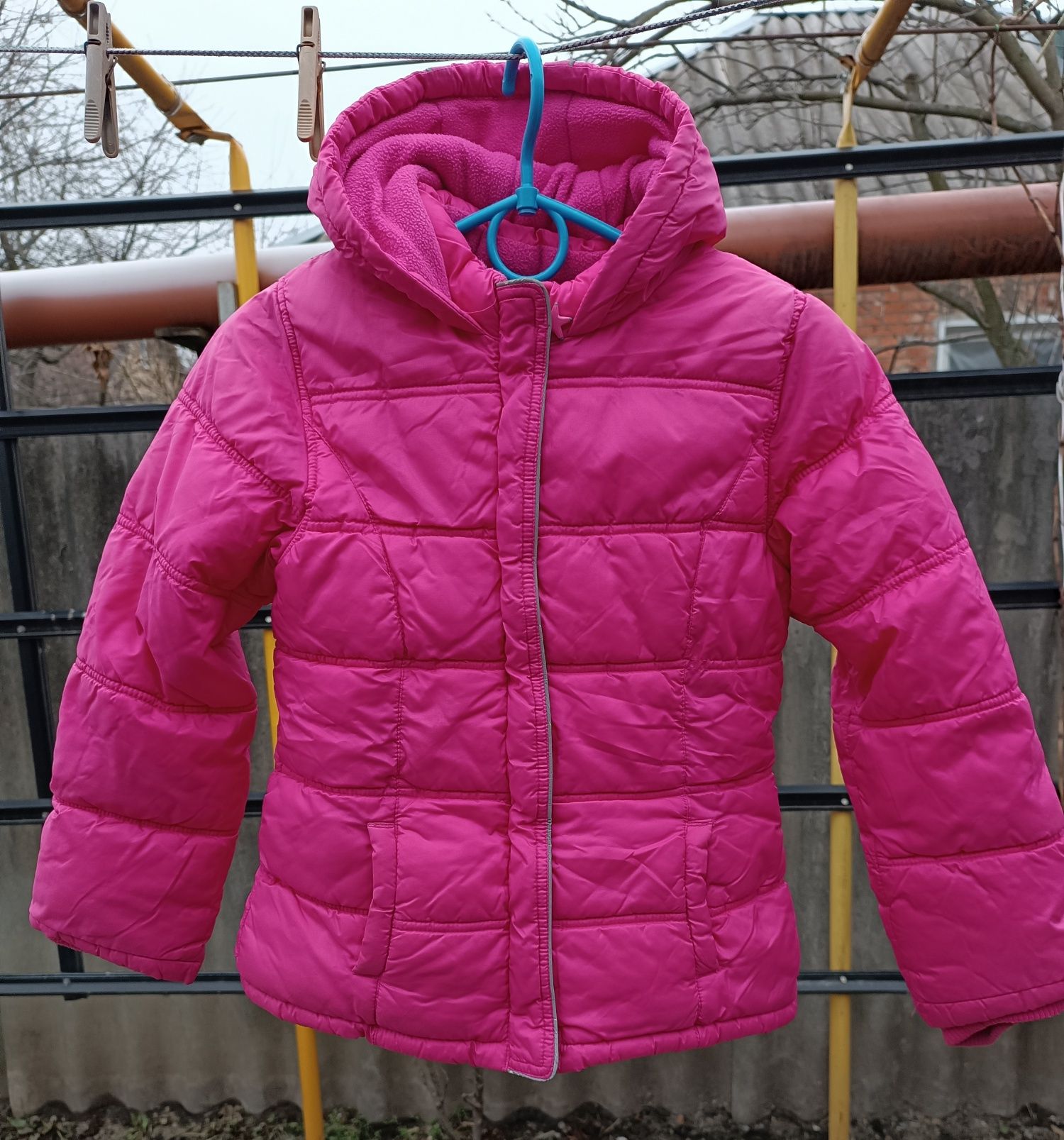 Розовая курточка, демисезонная куртка,куртка на девочку,тёплая куртка