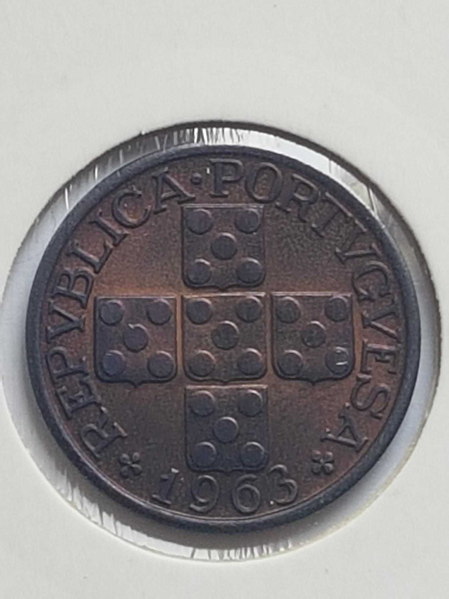 Moeda XX Centavos Bronze República 1963 (MBC+)