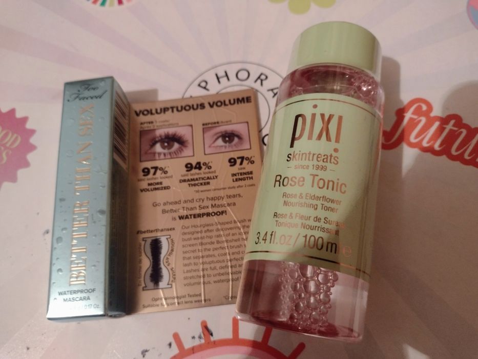 Zestaw! TOO FACED Better Than Sex 4,8g tusz i PIXI tonik różany 100 ml