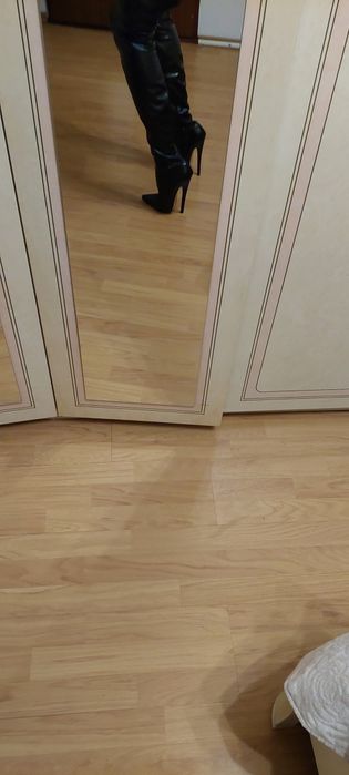 Kozaki Czarne Mega Wysokie