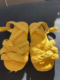 Sandały żółte Zara roz 25