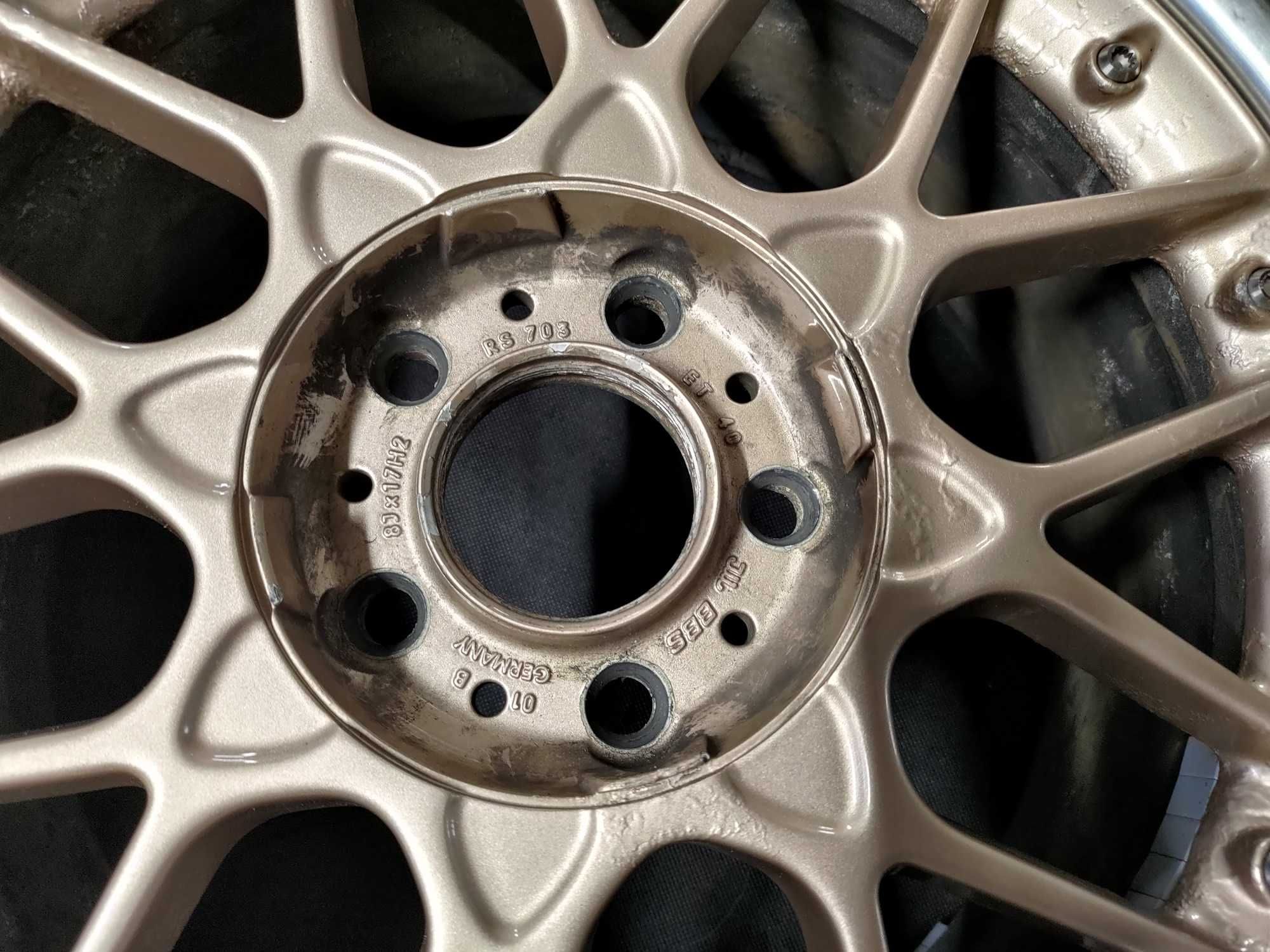 Felgi BBS RS II ,RS 703, 17", 8J, 5x120, ET40, NOWE OPONY Yokohama