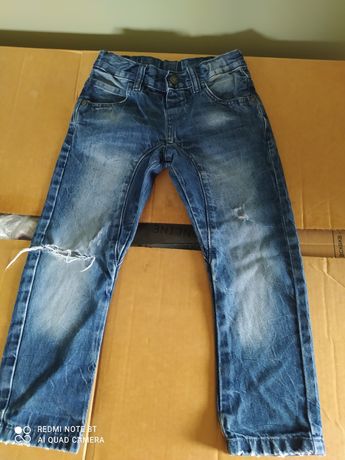Spodnie chłopięce jeansy, firma M& S, 4-5 lat