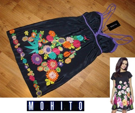NOWA piękna sukienka kwiaty MOHITO M