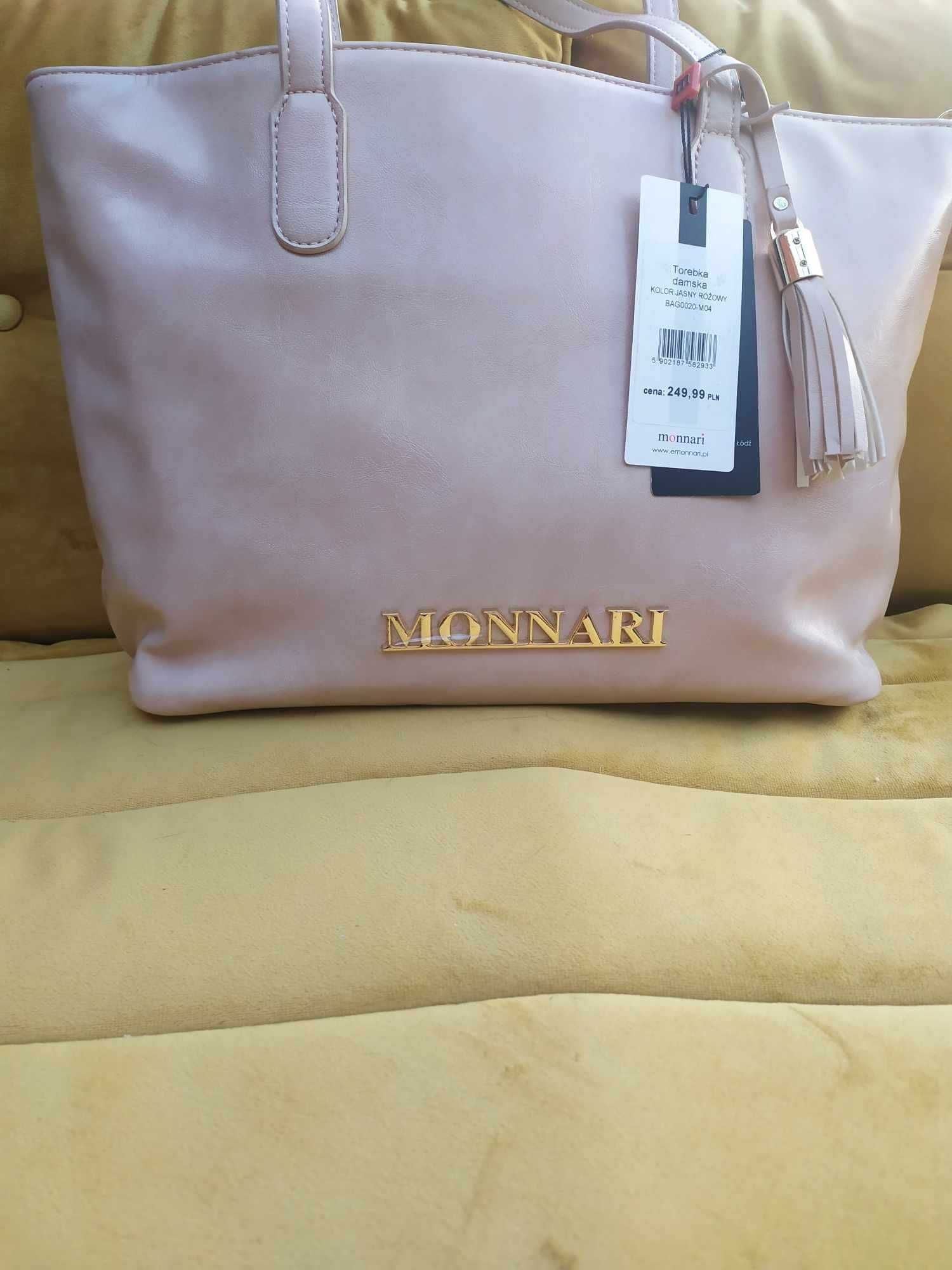 f4 MONNARI model 0020 jasny różowy klasyczna, obniżka z 249,00
