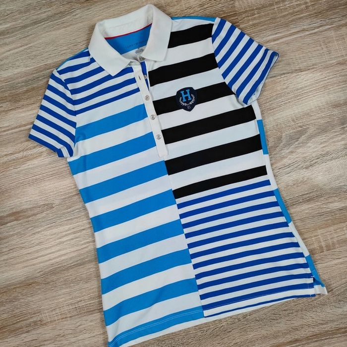 TOMMY HILFIGER Koszulka Polo Damska Logo r. S