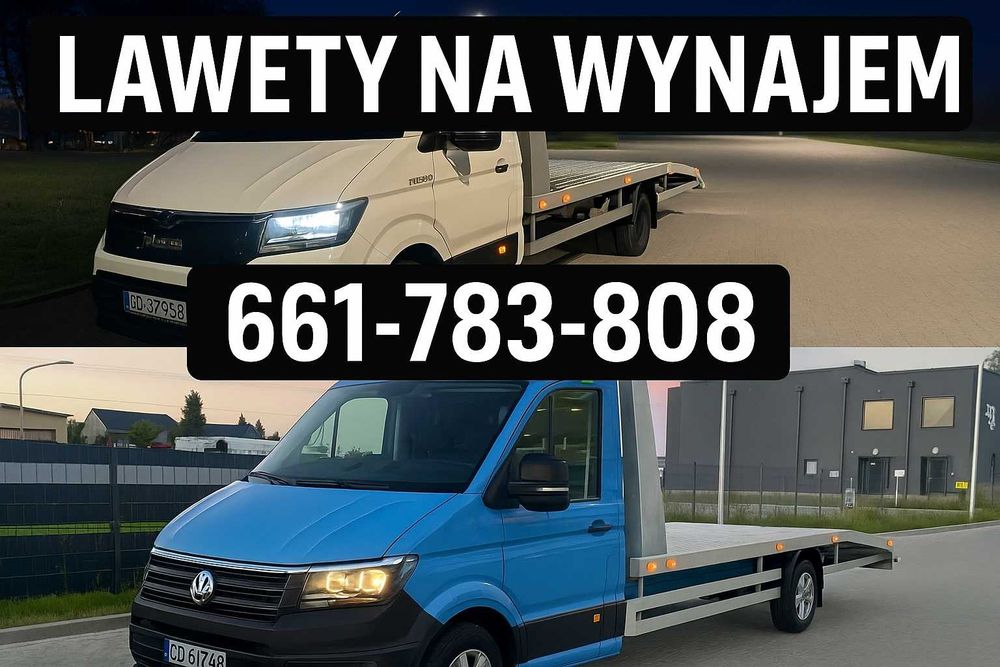 Laweta wynajem- autolaweta– Gdańsk, Sopot, Gdynia/ DMC 3500