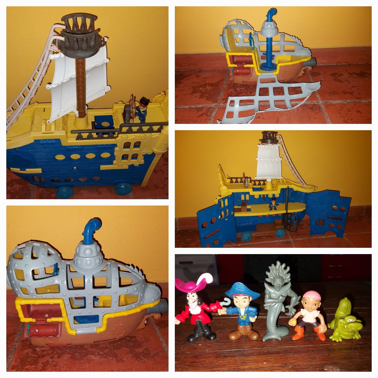 2 barcos Jake com bonequinhos