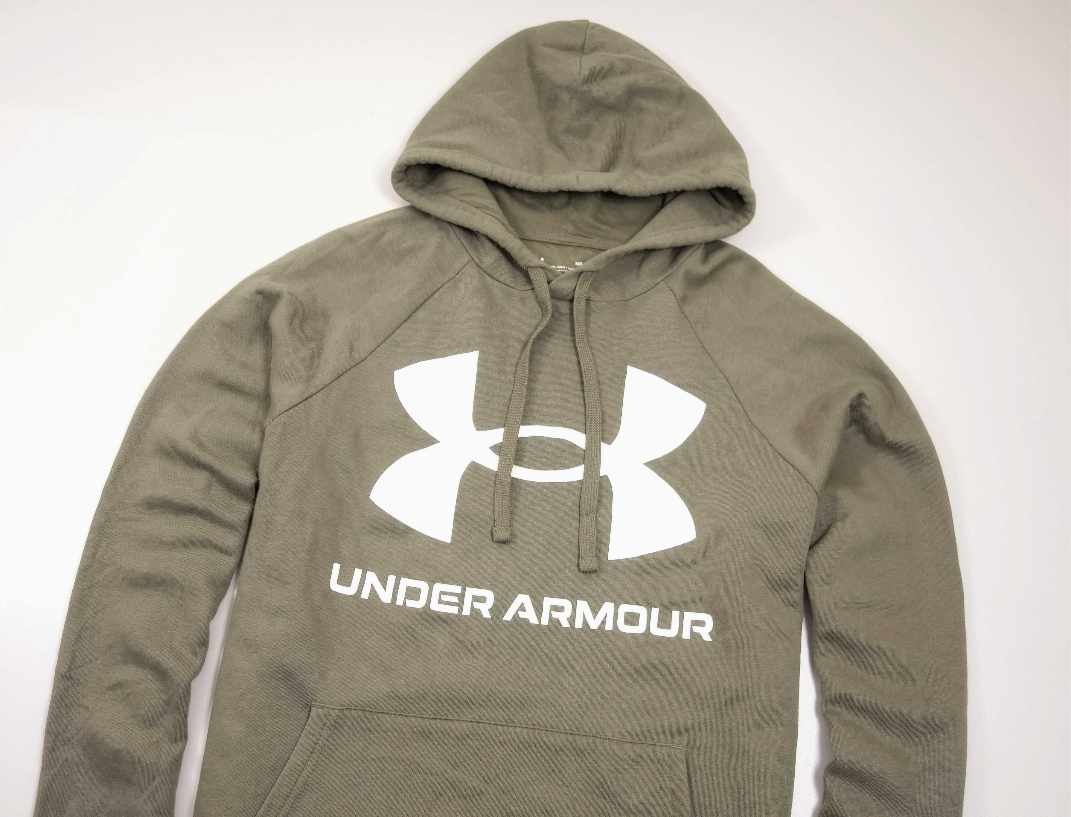 Under Armour Rival Fleece Lgo Hoodie marine bluza męska z kapturem M/L