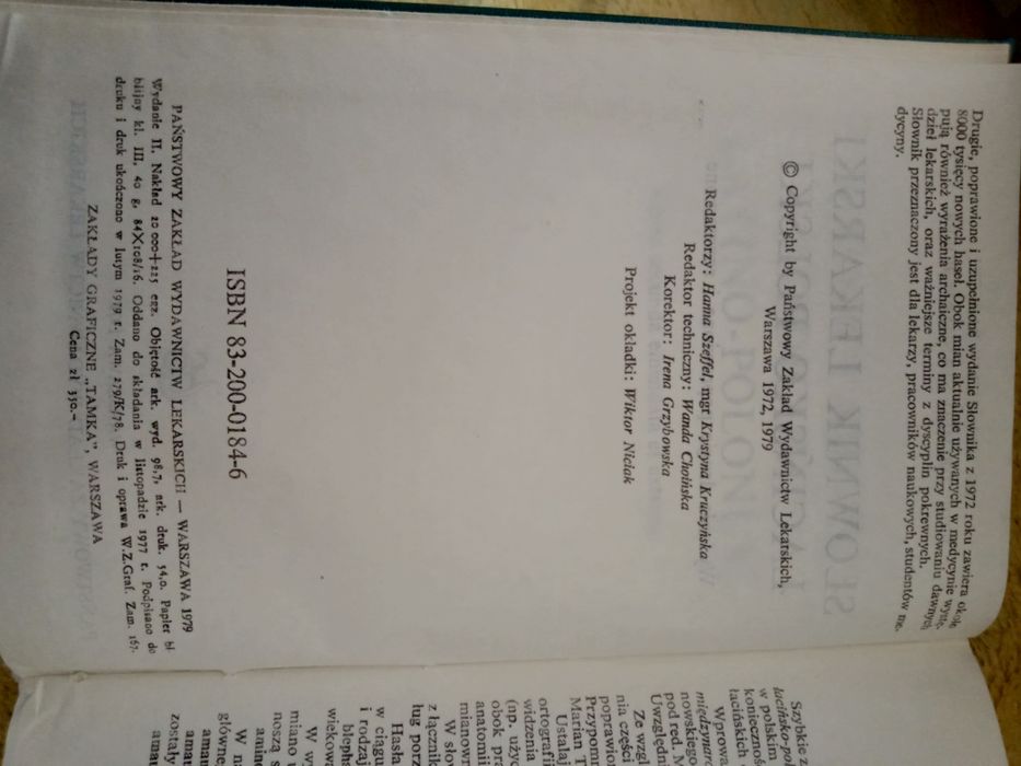 Słownik lekarski łacińsko polski