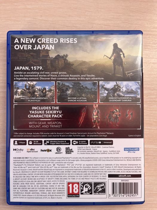 Продама Assasins Creed Shadows Ps5