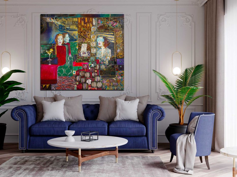 Картина " Фокус" 110 см на 100