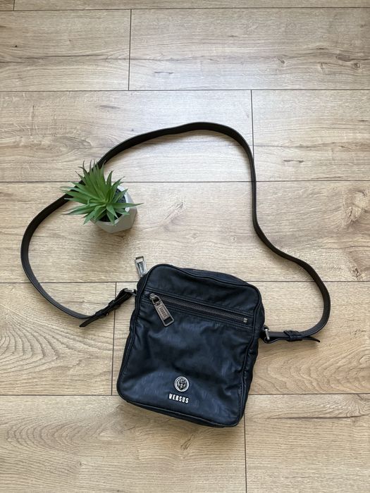 Месенджер Versace Versus оригінал (сумка через плече, чоловіча, чорна)