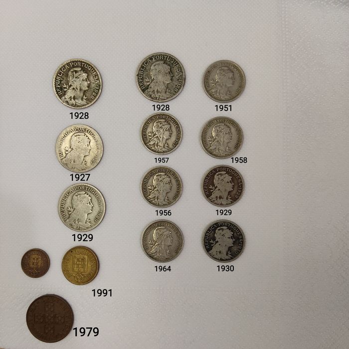 Moedas Escudos Coleção