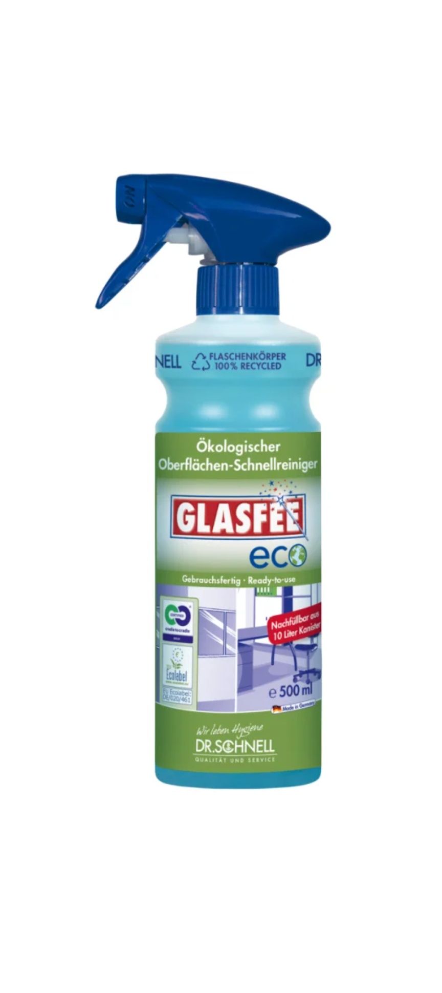 Glasfee ECO DR.SCHNELL 500ml Niemiecki czyszczenie szkła ,mycie okien