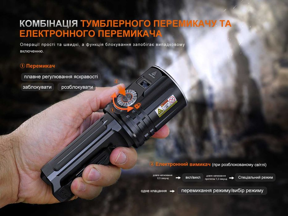 Fenix LR36R Ліхтар Лазерний (10000 Люмен 1260 Метрів) ГАРАНТІЯ 5 РОКІВ