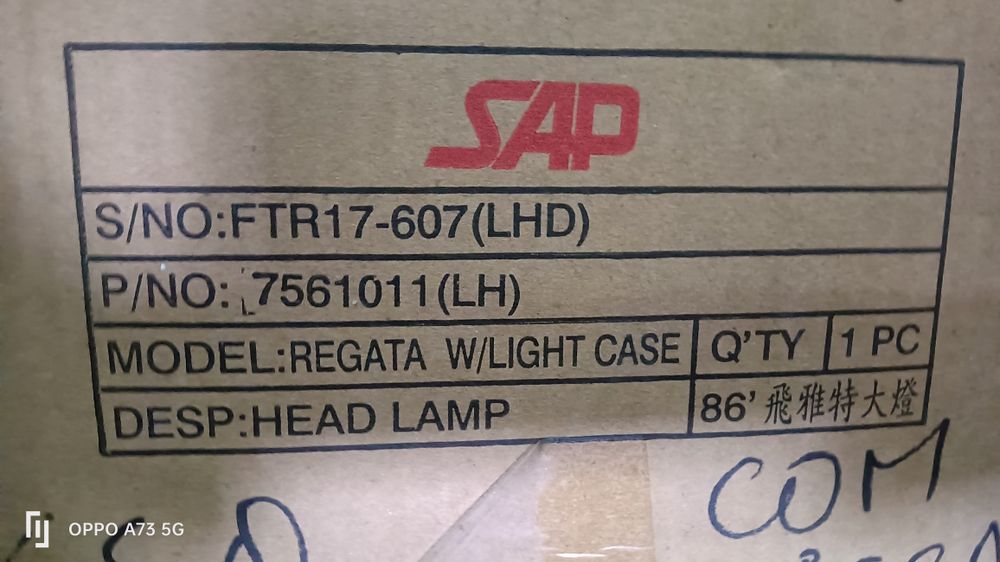 Farol Fiat regata ótica 1985 esquerda